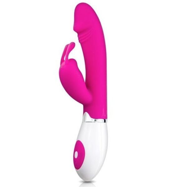 Rabbit vibrator Pretty Love Gena iz silikona s krakom v obliki zajčka