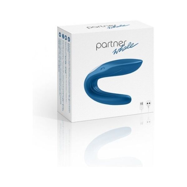 Vibrator za pare Satisfyer Partner Toy Whale v obliki črke U, modre barve