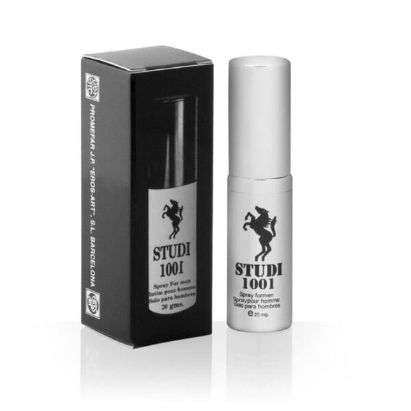 Sprej za zakasnitev ejakulacije Eros-Art Studi 1001 v embalaži z 20 ml