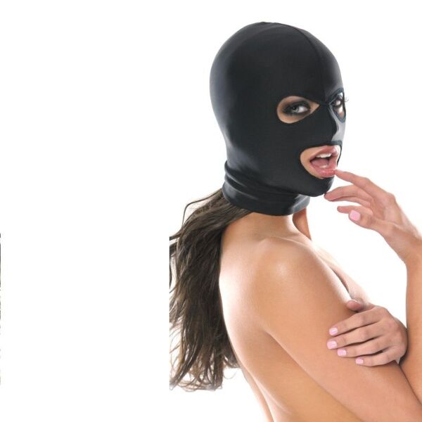 BDSM maska Fetish Fantasy 3-Hole Hood znamke Pipedream z odprtinami za oči in usta