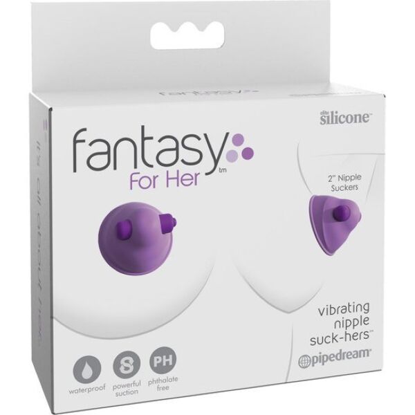 Stimulator bradavic Fantasy For Her Vibrating Nipple Suck-Hers s silikonsko skodelico