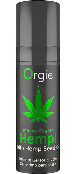 Airless embalaža stimulativnega gela Orgie Hemp! Intense Orgasm 15 ml