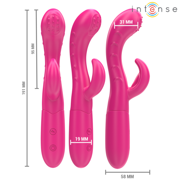 Roza vibrator Intense Amara s stimulativnim jezikom