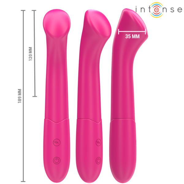 Fleksibilen vibrator Intense Fun Paty iz silikona, 19 cm