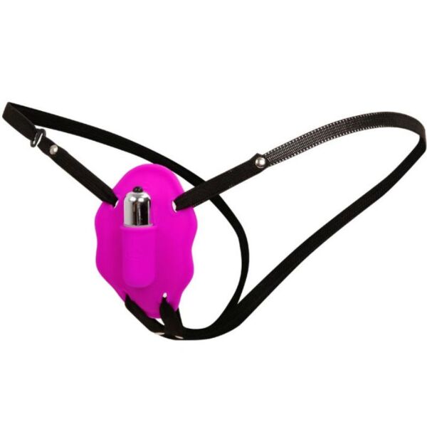 Strap-on pas z vibracijo Baile Love Rider, s silikonskimi hlačkami in mini vibratorjem