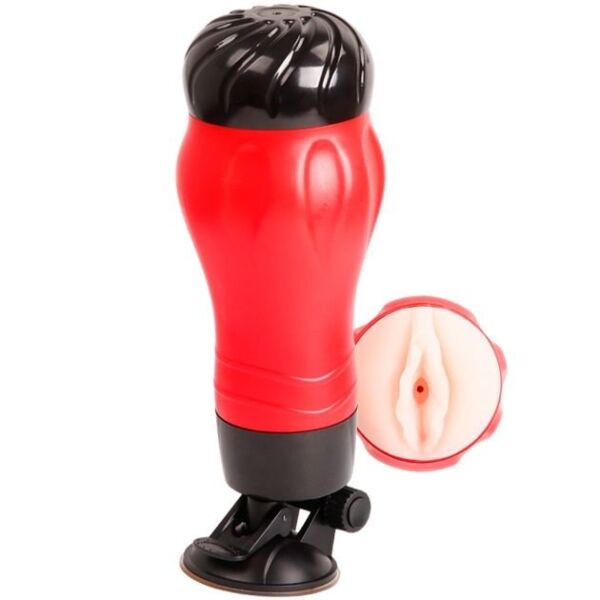 Masturbator Crazy Bull BM-00900T47Z s podstavkom s priseskom