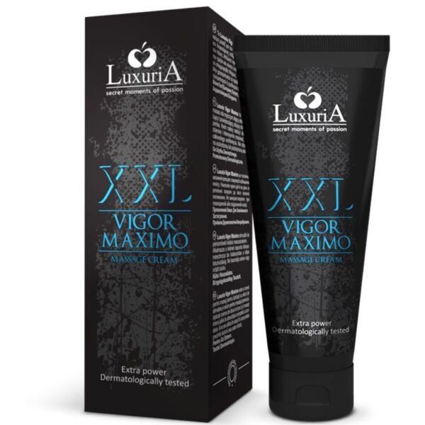 Masažna krema za penis IntimateLine Vigor Máximo XXL, 75 ml pakiranje