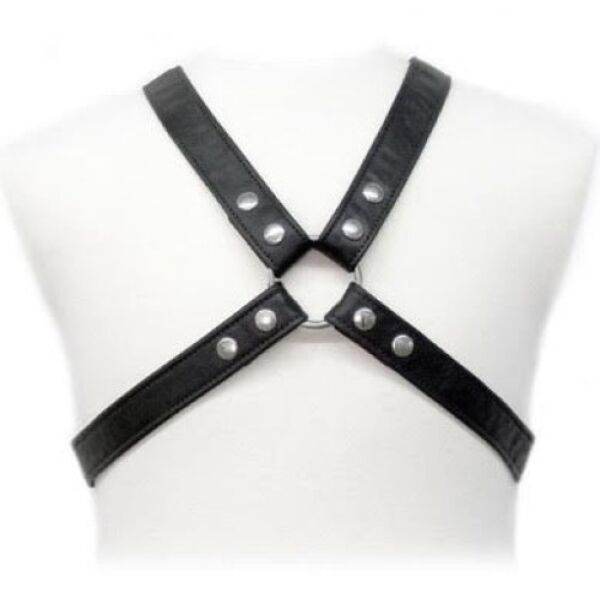 Moški harness Leather Body Lasic z nastavljivimi trakovi v obliki križa