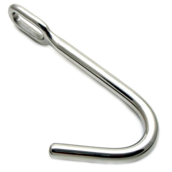 Analni kavelj Metal Hard Anal Bondage Hook z obročkom na ravnem delu
