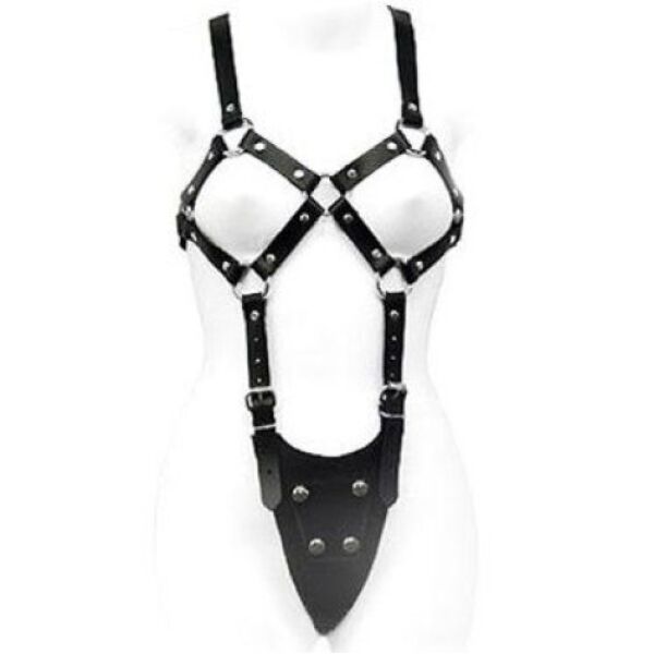 Telesni harness za ženske Leather Body, iz usnja