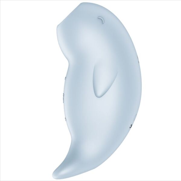 Sesalni stimulator klitorisa Satisfyer Seal You Soon v obliki morske živali, svetlo modre barve