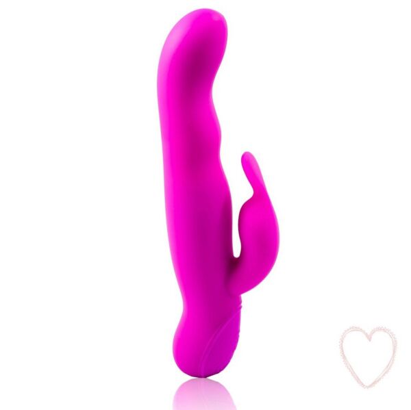 Rabbit vibrator Pretty Love Hale z ukrivljeno konico in krakom za klitoris