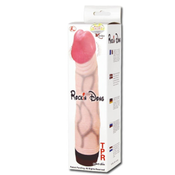 Realističen dildo Baile Rockin Dong z vibracijo na več hitrosti