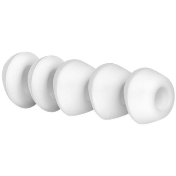 Nastavki Satisfyer Pro 2, pet belih silikonskih nastavkov