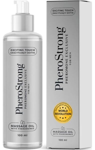 Masažno olje s feromoni PheroStrong za moške, pakiranje 100 ml