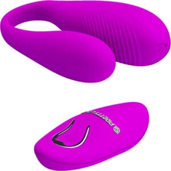 Vibrator za pare Pretty Love Aldrich, roza barve, z daljincem