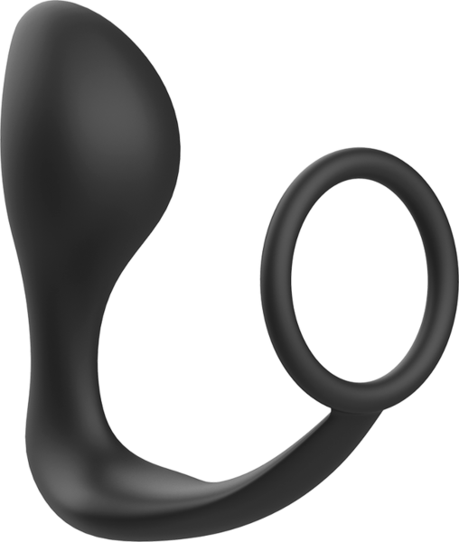 Analni čep Addicted Toys z obročkom za penis