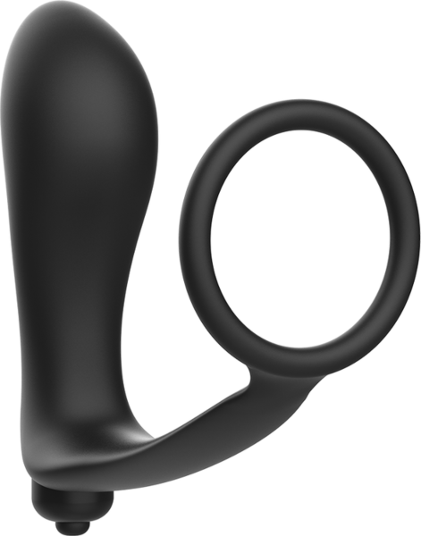 Analni čep Addicted Toys z obročkom za penis