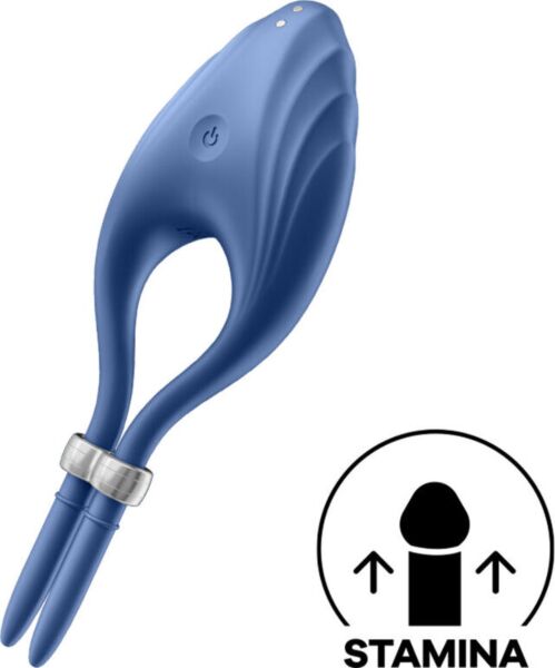 Vibracijski obroček Satisfyer Duelist s trikotnim stimulatorjem klitorisa