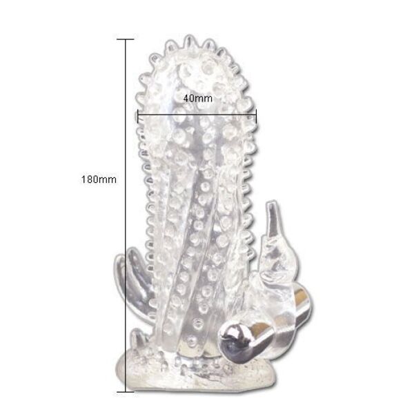 Navlaka za penis Baile Brave Man BI-026205 z mini vibratorjem