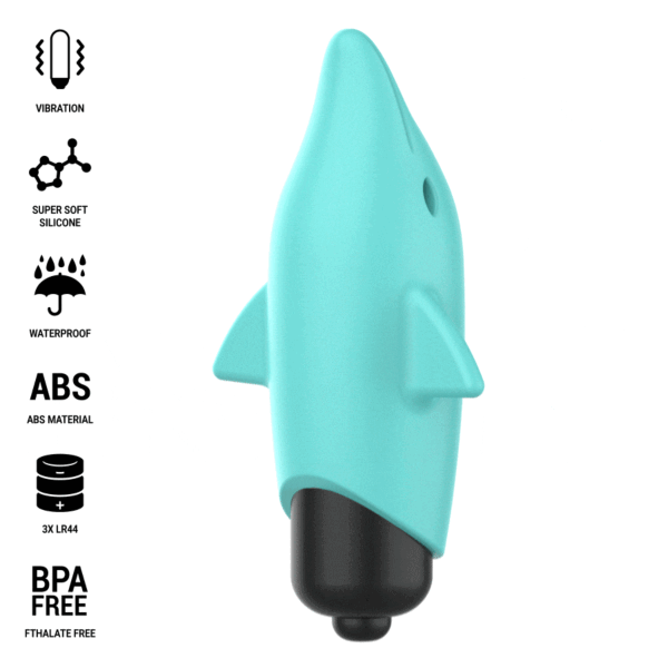 Mini vibrator Intense Echo s krilcema in noskom