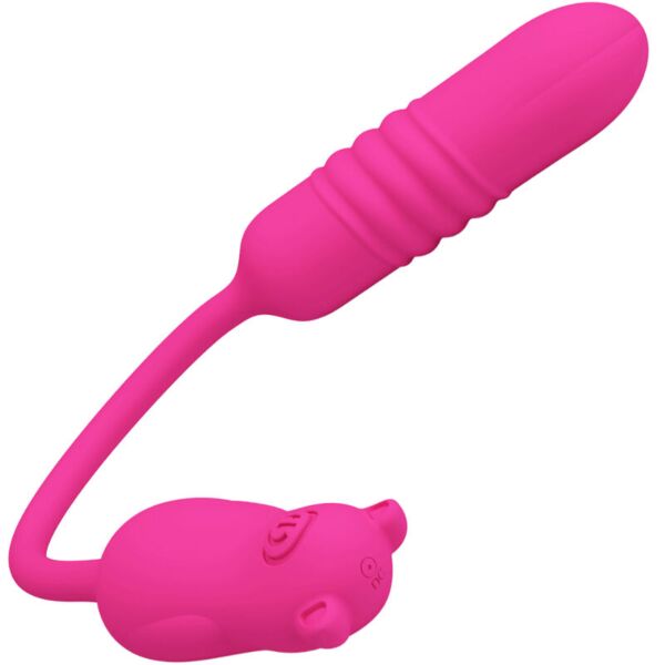 Mini vibrator Pretty Love Nobikuma z gumbom na repu