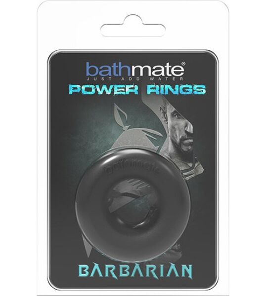 Obroček za penis Bathmate Barbarian, črne barve