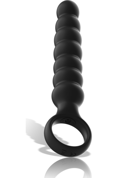 Analni vibrator Black&Silver Bob, črne barve