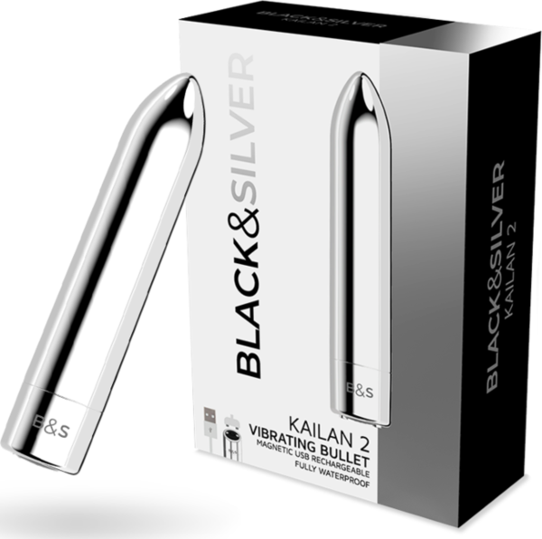 Mini vibrator Black&Silver Kailan 2
