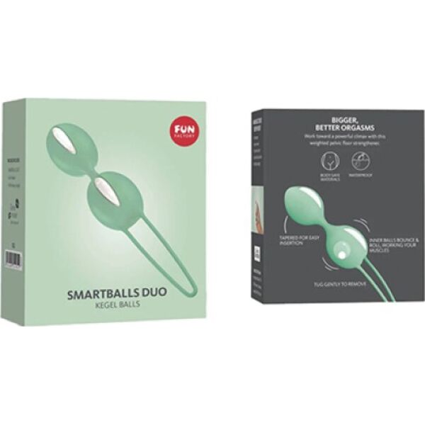 Dvojne vaginalne kroglice Fun Factory Smartballs Duo z vrvico