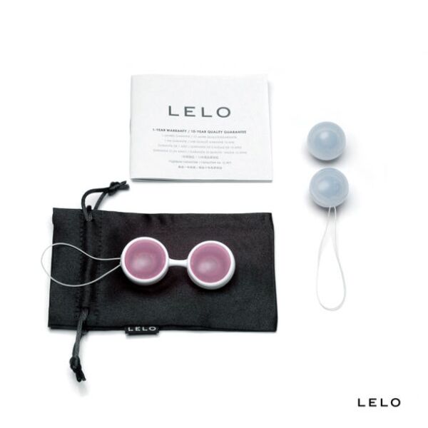 Komplet štirih vaginalnih kroglic LELO LUNA Beads s silikonskim povezovalnikom