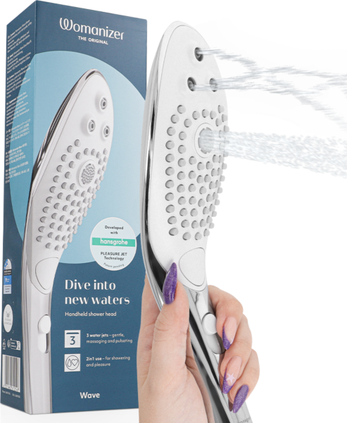 Glava tuša Womanizer Wave, stimulator klitorisa