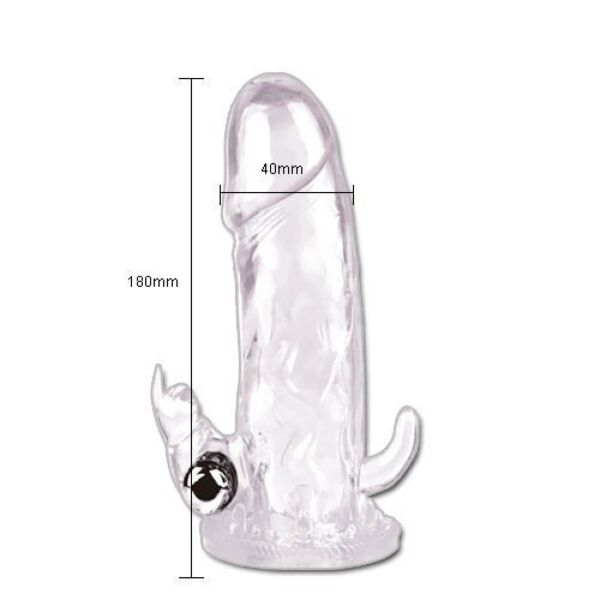 Navlaka za penis Baile Brave Man BI-026204 z mini vibratorjem