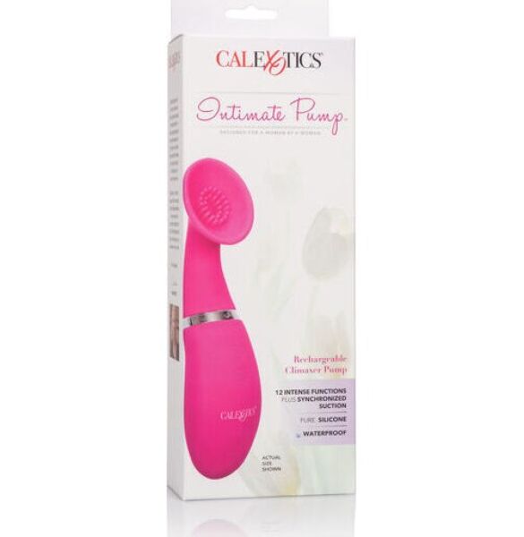 Sesalni stimulator klitorisa Calexotics Climaxer Intimate Pump z ukrivljeno skodelico in prožno lopatico