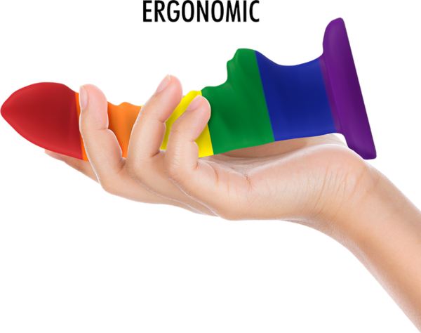 Dildo Mythology Colby Pride M s priseskom v barvah Pride