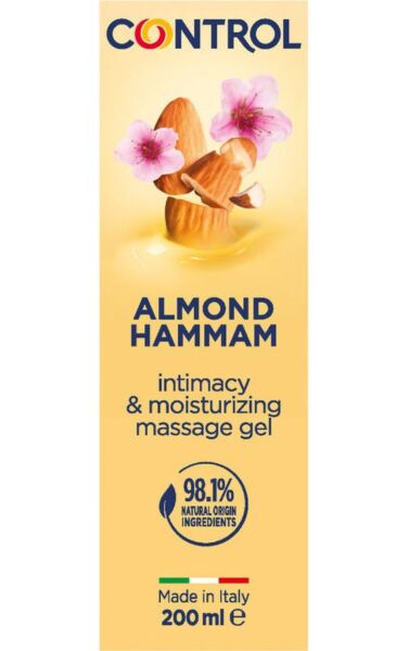 Masažni gel Control 3 v 1, 200 ml, s pokrovčkom z masažnimi kroglicami