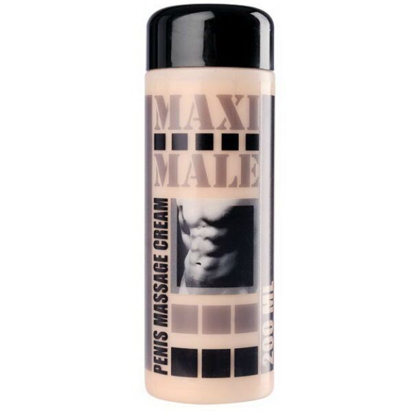 Embalaža masažne kreme za penis RUF Maxi Male, 200 ml