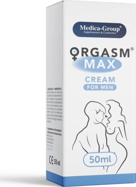 Intimna krema Orgasm Max Cream For Men znamke Medica Group, embalaža 50 ml