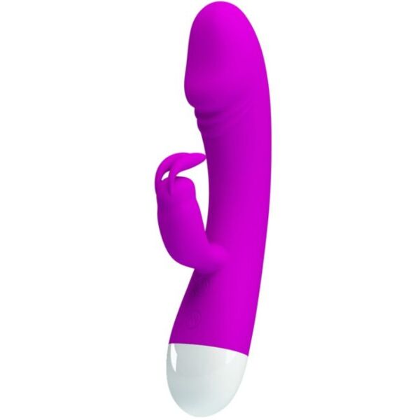 Vibrator rabbit Pretty Love Smart Will (BW-241028) z ukrivljeno gredjo in zajčkovima ušesoma