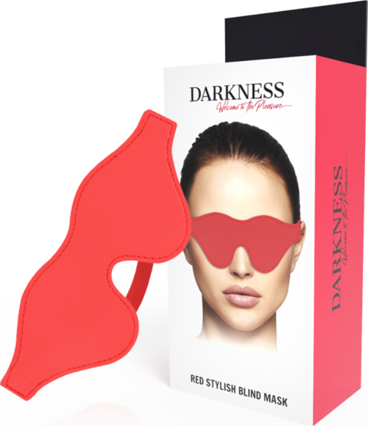Povezka za oči Darkness Stylish iz PVC z elastičnim trakom