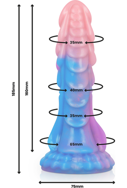 Dildo EPIC Ashtar s podstavkom s priseskom