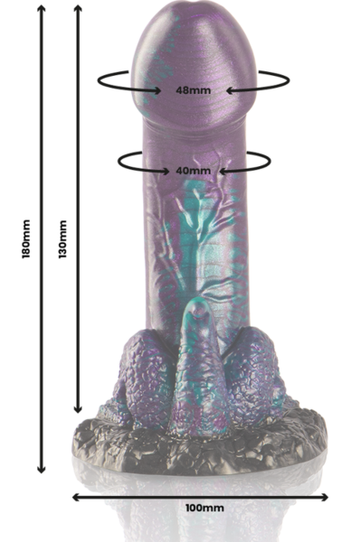 Dildo EPIC Basilisk 18 cm s široko bazo
