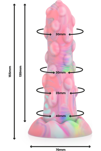 Dildo Epic Nixie iz silikona s prisesno podlago