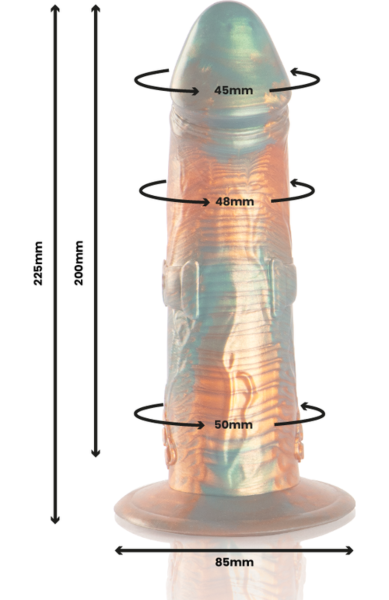 Barvni dildo EPIC Talos s širokim podstavkom
