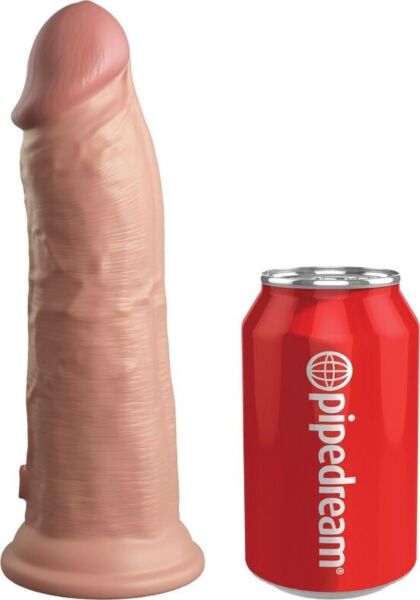 Realističen silikonski dildo King Cock Elite 20,3 cm s podstavkom s priseskom