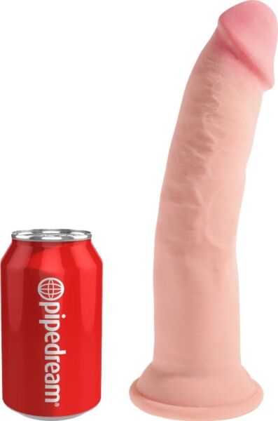 Realističen dildo Pipedream King Cock Plus Triple Density s priseskom v osnovi