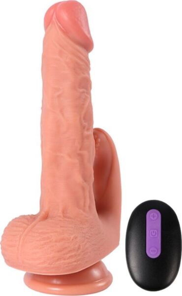 Realistični vibrator SHEQU Hayden 16 cm s stimulatorjem klitorisa