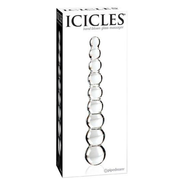 Steklen dildo Pipedream Icicles N. 2 iz pihanega stekla