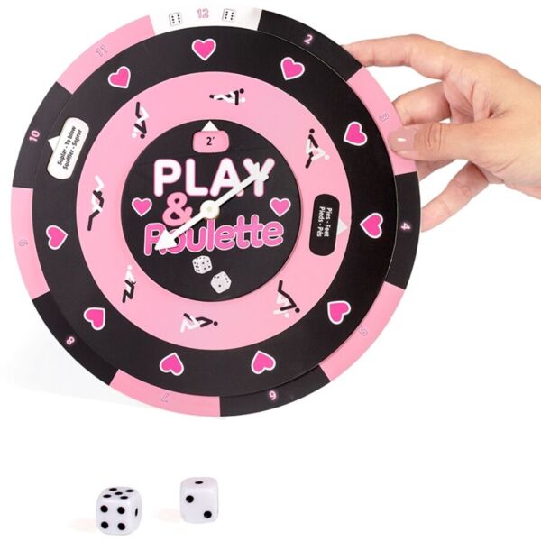 Igra Secret Play Play & Roulette z ruleto in dvema šeststranima kockama