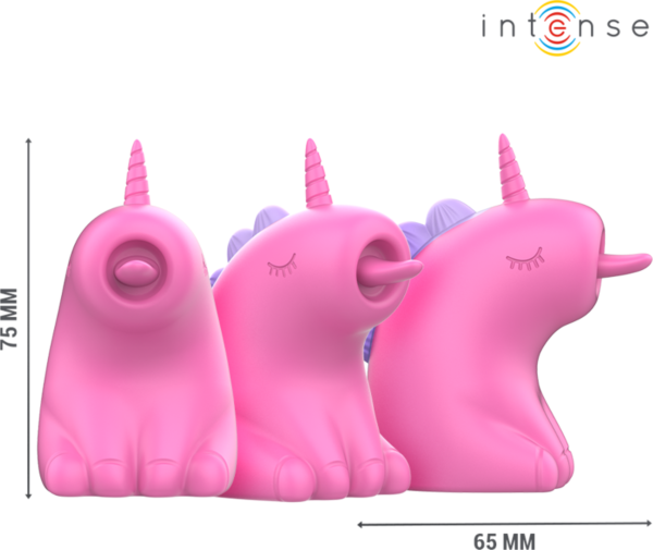 Vibrator za klitoris Intense Pinkie v obliki samoroga, v barvi fuksije
